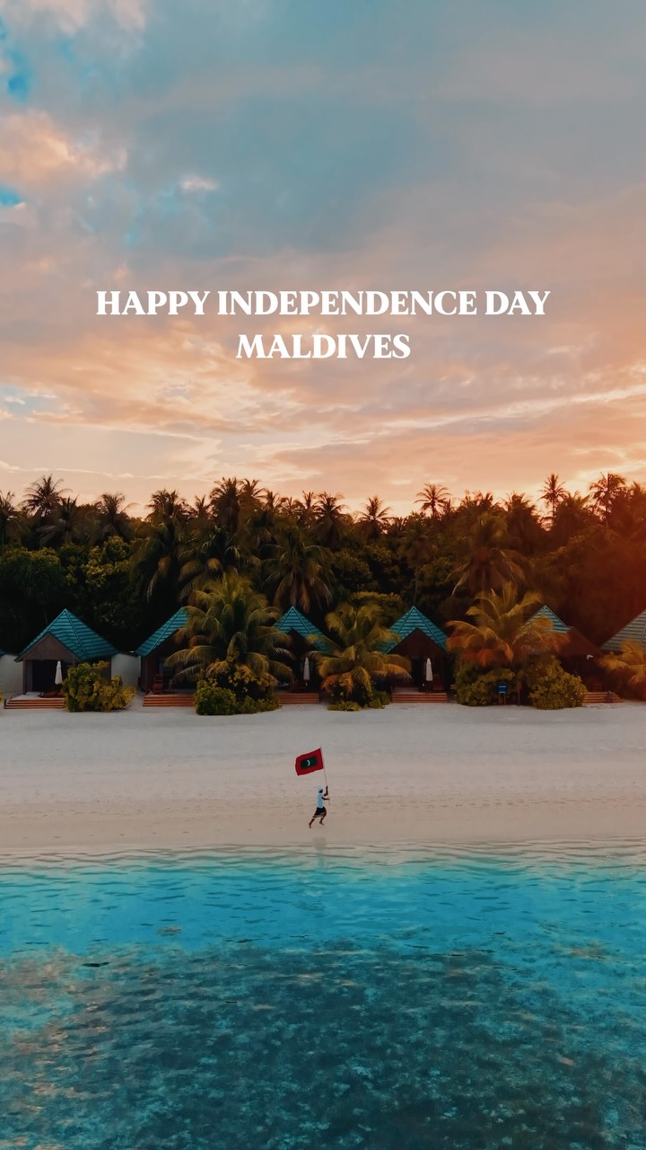 From the turquoise waters that surround us to the resilience that defines us, today we celebrate the spirit of a nation unlike any other. Happy Independence Day, Maldives. 🇲🇻 Together, we honour our
