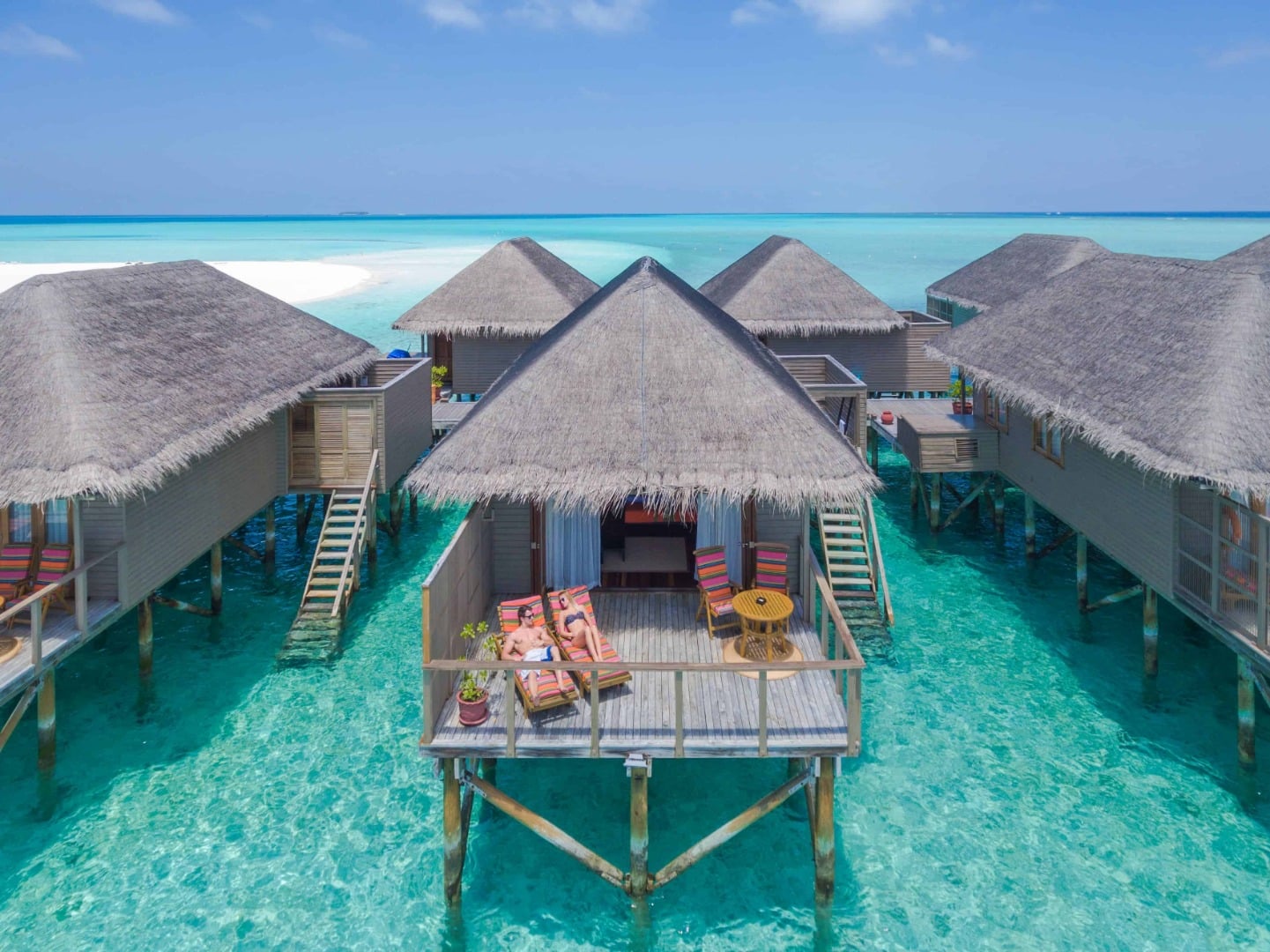 Außenansicht der Ocean Villa im Meeru Island Resort & Spa