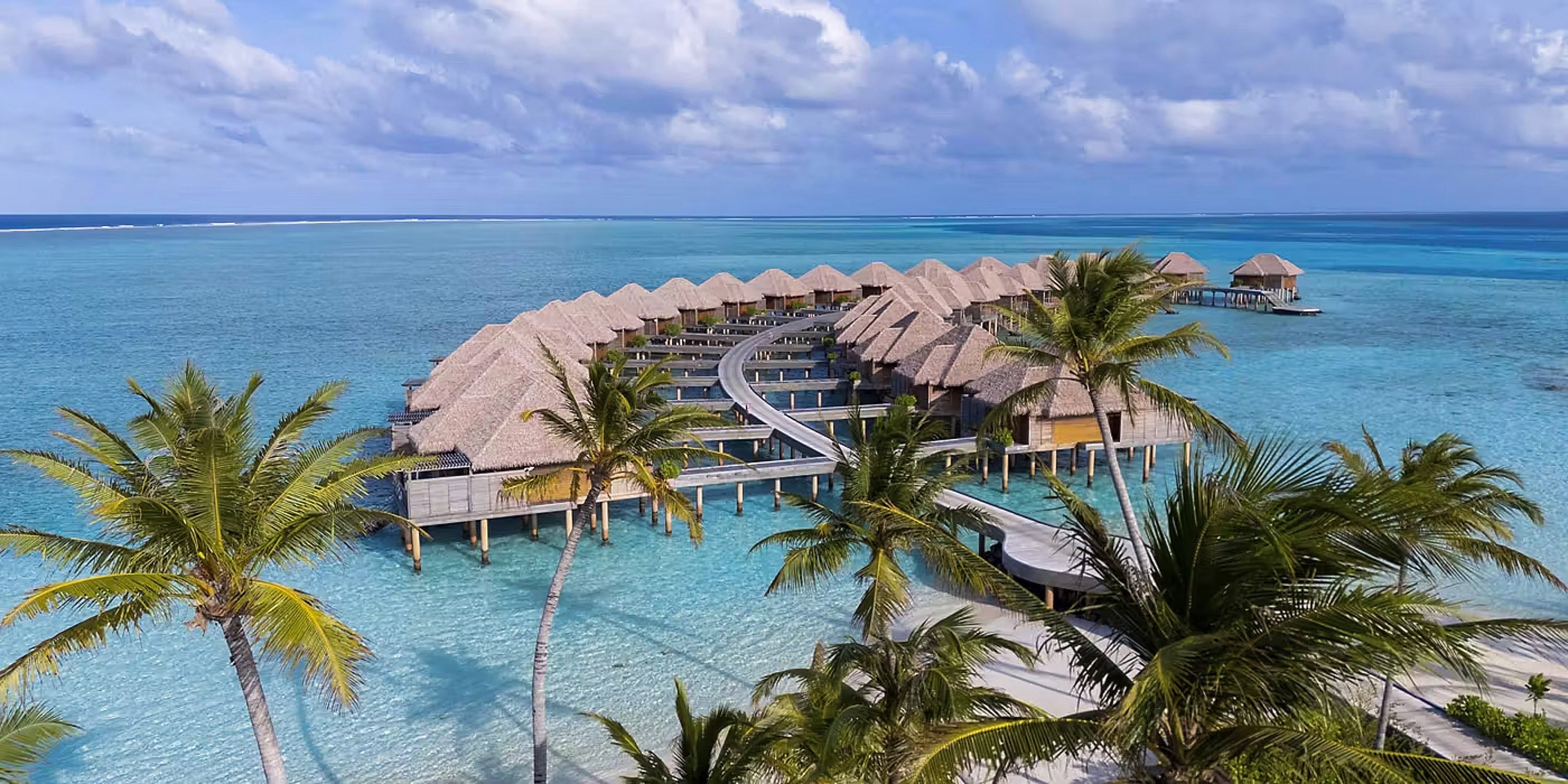 Meliá Whale Lagoon Maldives aerial view