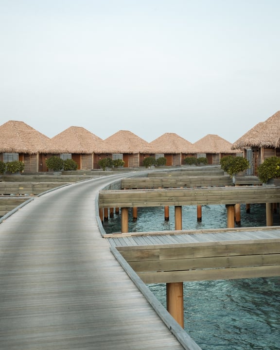 Photo by Meliá Whale Lagoon Maldives on July 24, 2026. May be an image of boathouse, cabana and text.