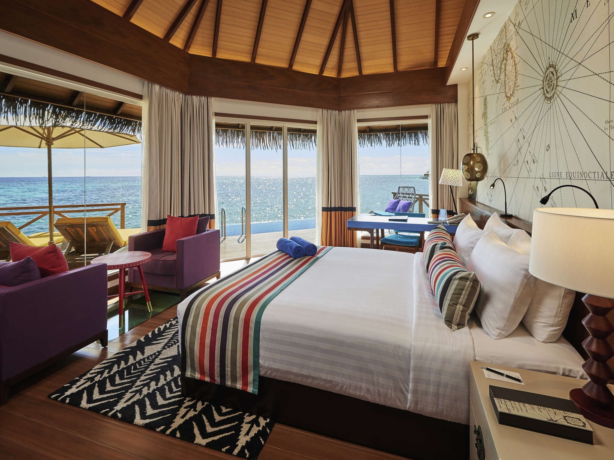 Over Water Sunset Pool Villa at Mercure Maldives Kooddoo Resort