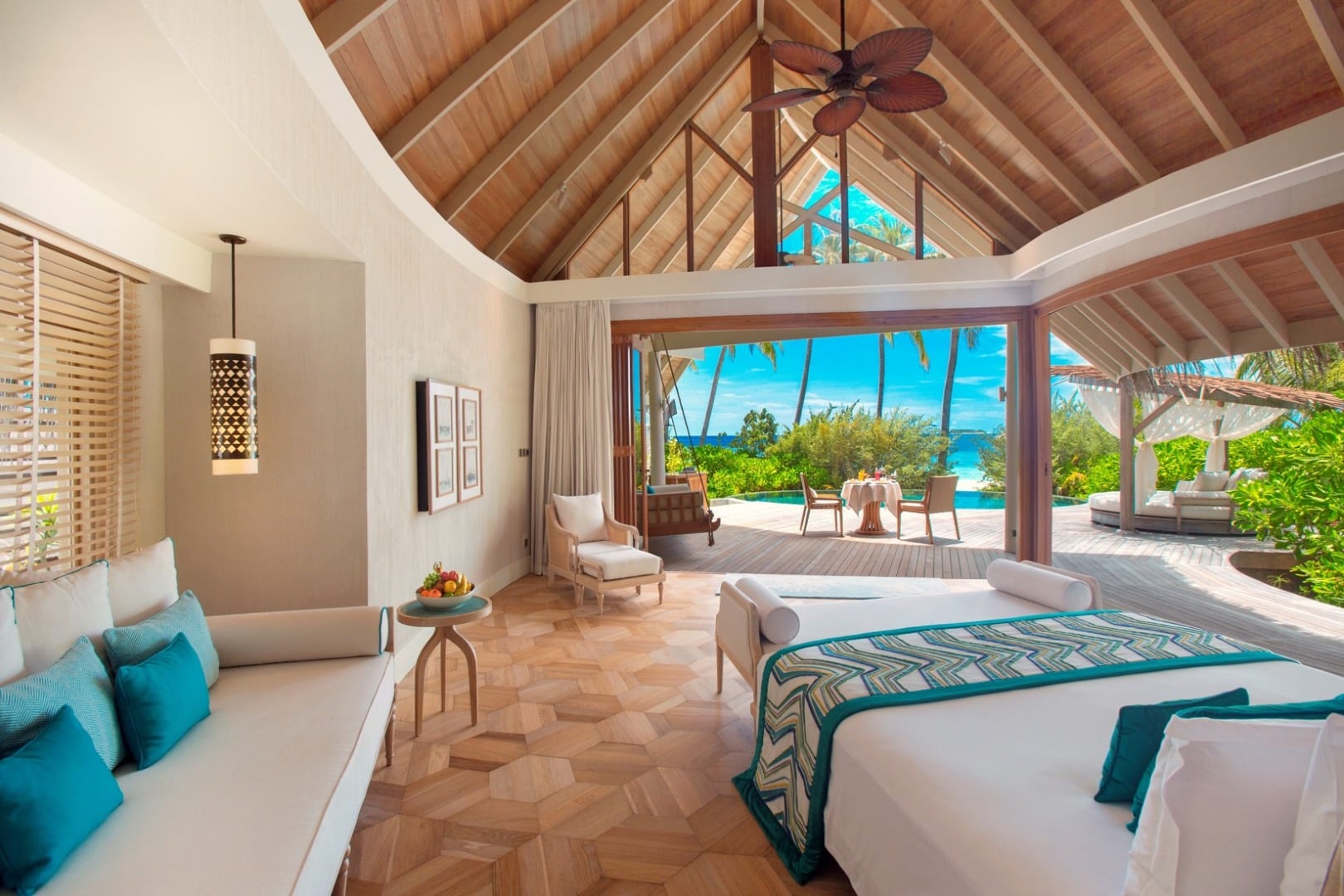 Beach Villa with Private Pool - Interior at Milaidhoo Island Maldives