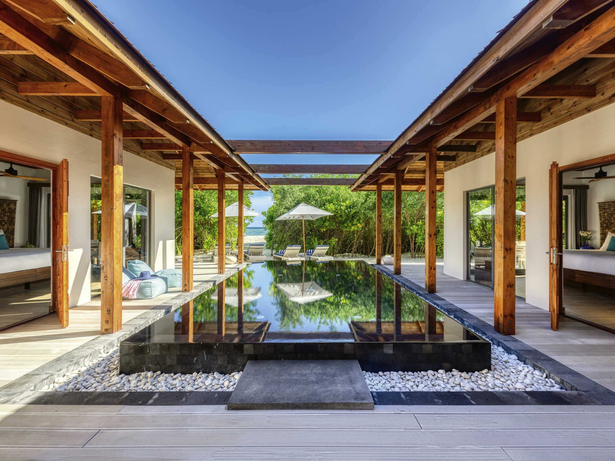 Beach Pool Residence mit vier Schlafzimmern im Kuredhivaru Resort and Spa