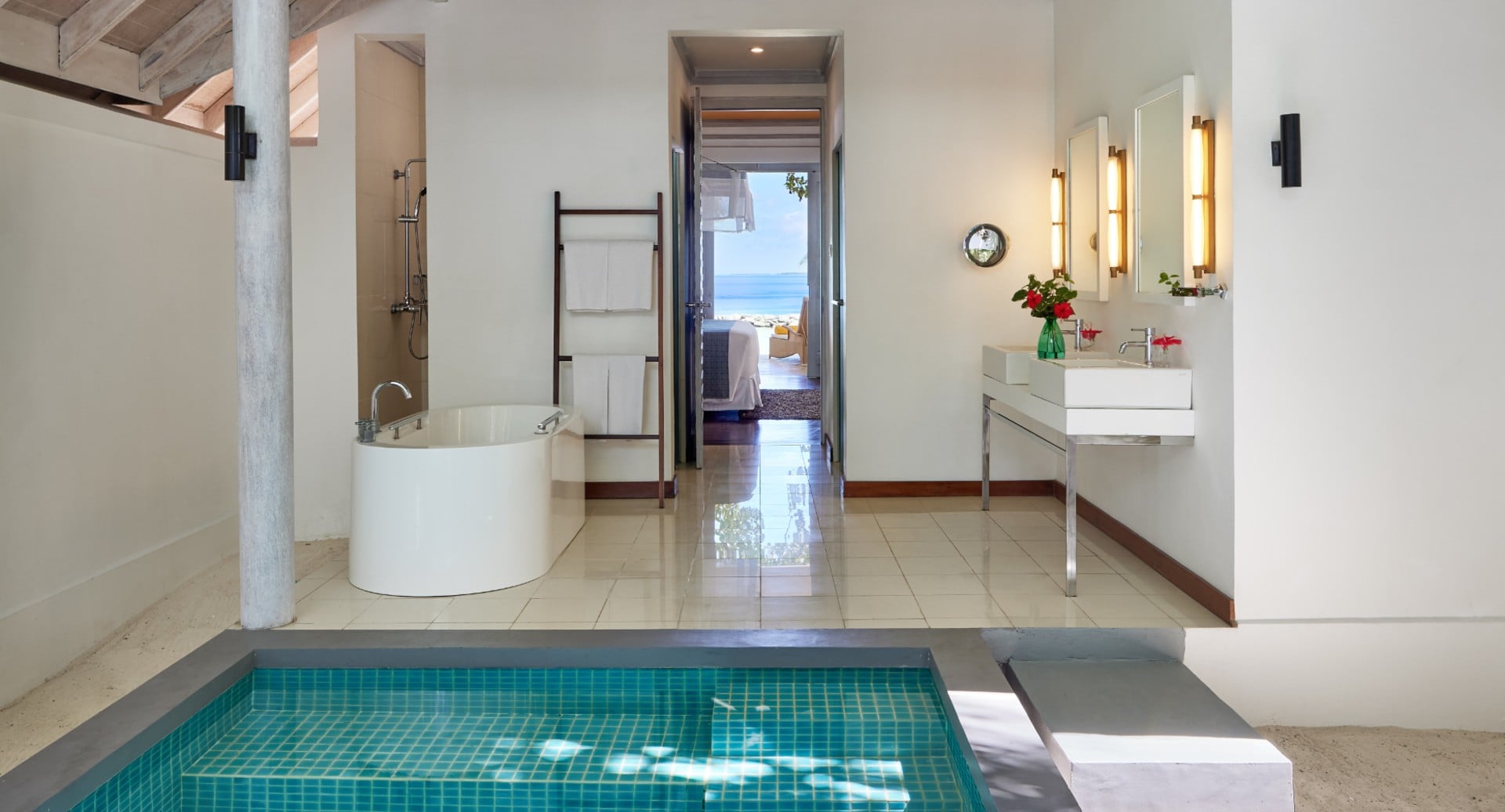 One Bedroom Beach Pool Villa at NH Maldives Kuda Rah Resort