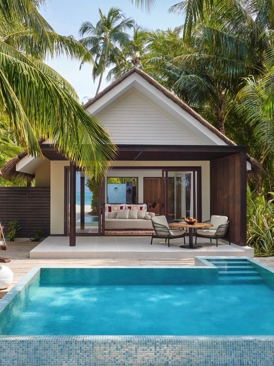 Where the ocean is just a few barefoot steps away and your own pool waits in the shade of swaying palms…

Our Deluxe Beach Pool Villa is your little world of slow mornings, sun-drenched afternoons, an
