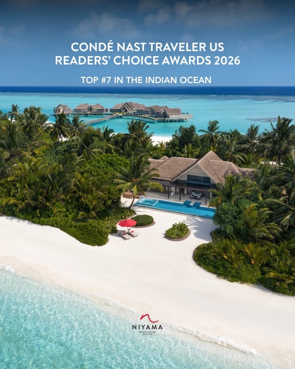 Deux îles. Une nouvelle ère. Deux fois plus de raisons de célébrer.

Niyama Private Islands Maldives a été élu 7e aux États-Unis et 19e au Royaume-Uni parmi les plus beaux resorts de l'océan Indien lors des Condé Nast Re