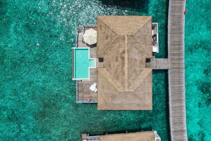Photo by Noku Maldives, Vignette Collection, an IHG Hotel on August 09, 2026. May be an image of ocean, boathouse and text.