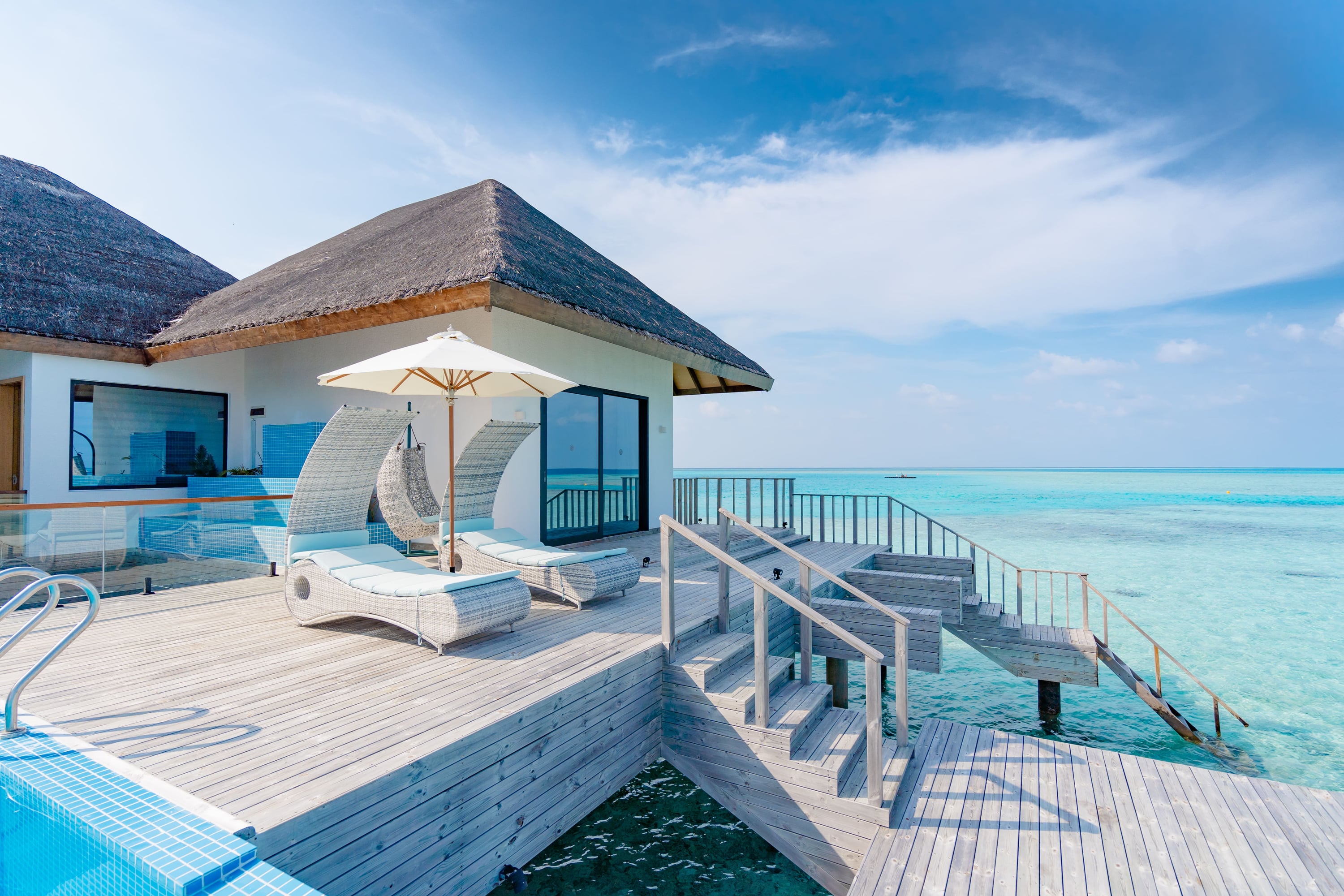 Grand Atlantis Wasservilla mit 2 Schlafzimmern, privatem Pool & Jacuzzi im NOOE Maldives Kunaavashi