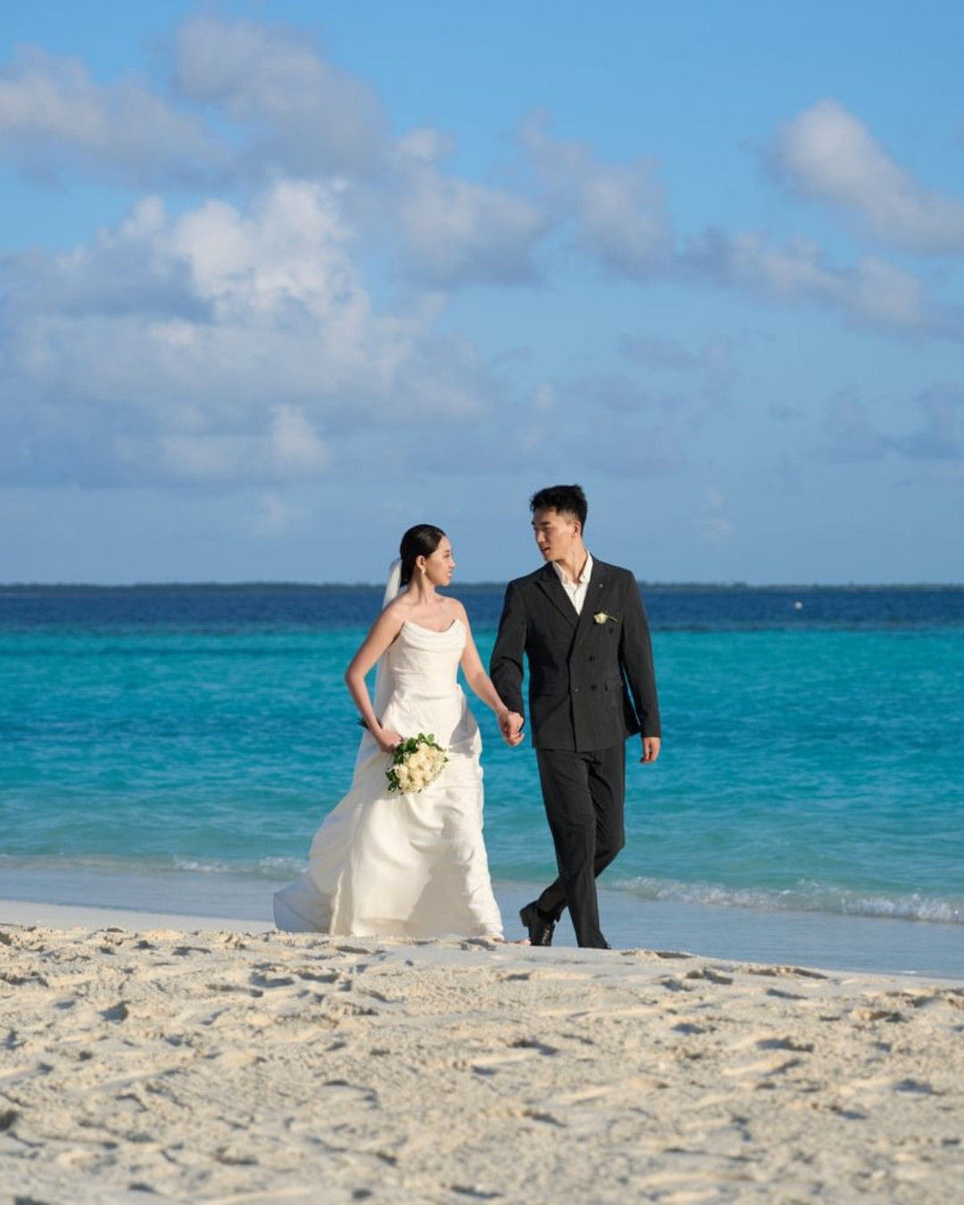 Photo by Nova Maldives on August 06, 2026. May be an image of beach, wedding and text.