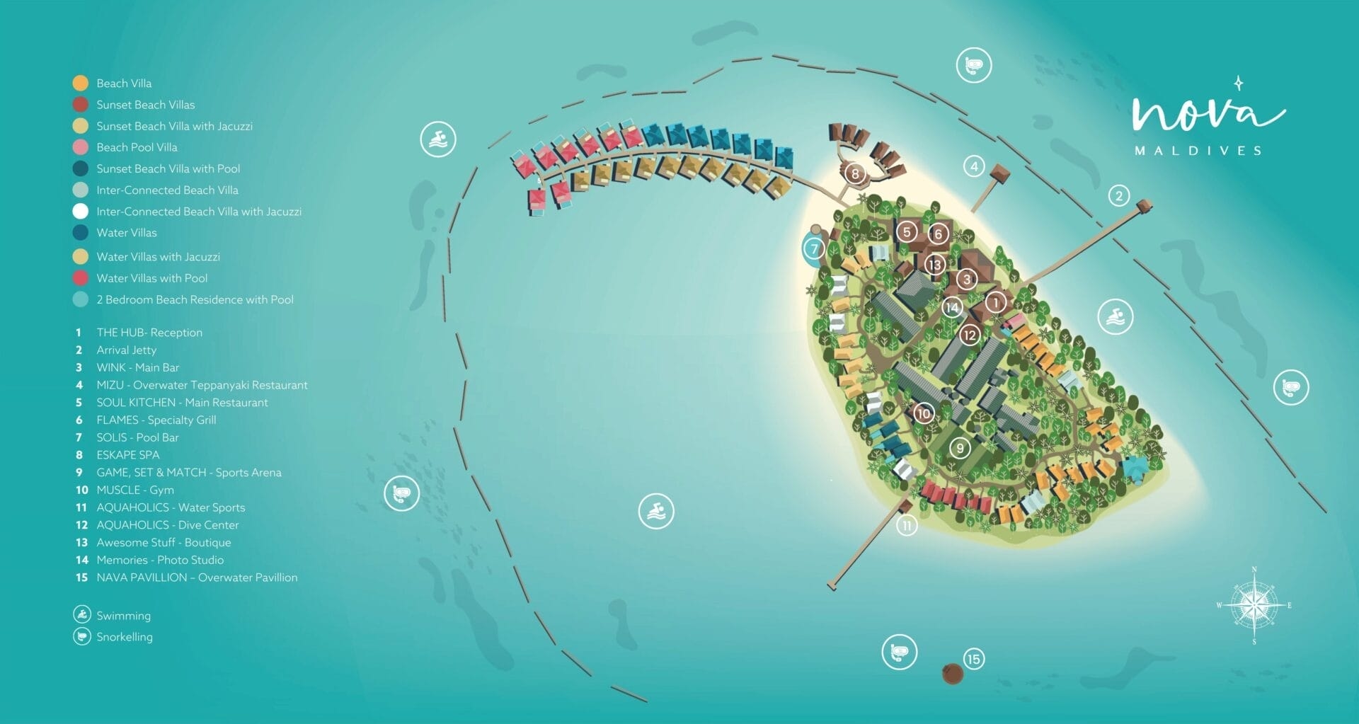 Nova Maldives island map