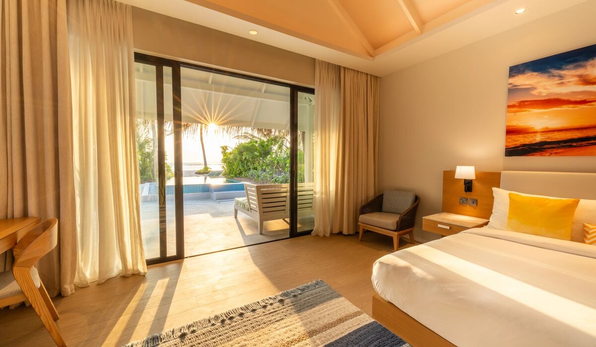 Sunset Beach Villa mit privatem Pool im Nova Maldives