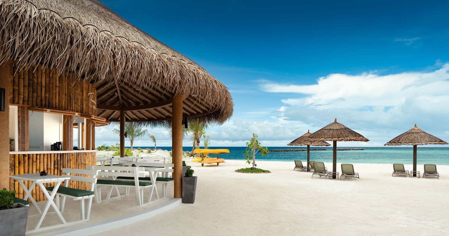 Foto von OBLU NATURE Helengeli by SENTIDO in OBLU NATURE Helengeli. Zeigt möglicherweise Cabana und Text.