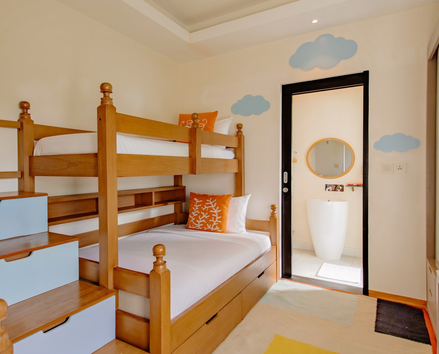 Photo by OBLU XPERIENCE Ailafushi on July 22, 2026. May be an image of bed, bunk bed, bedroom and text.