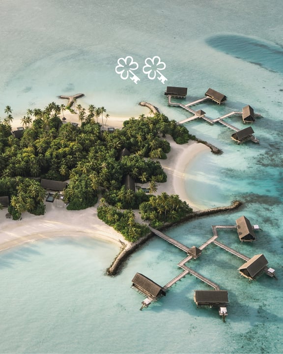 Foto di One&Only Reethi Rah del 18 settembre 2026. Potrebbe essere un'immagine di ocean e testo.