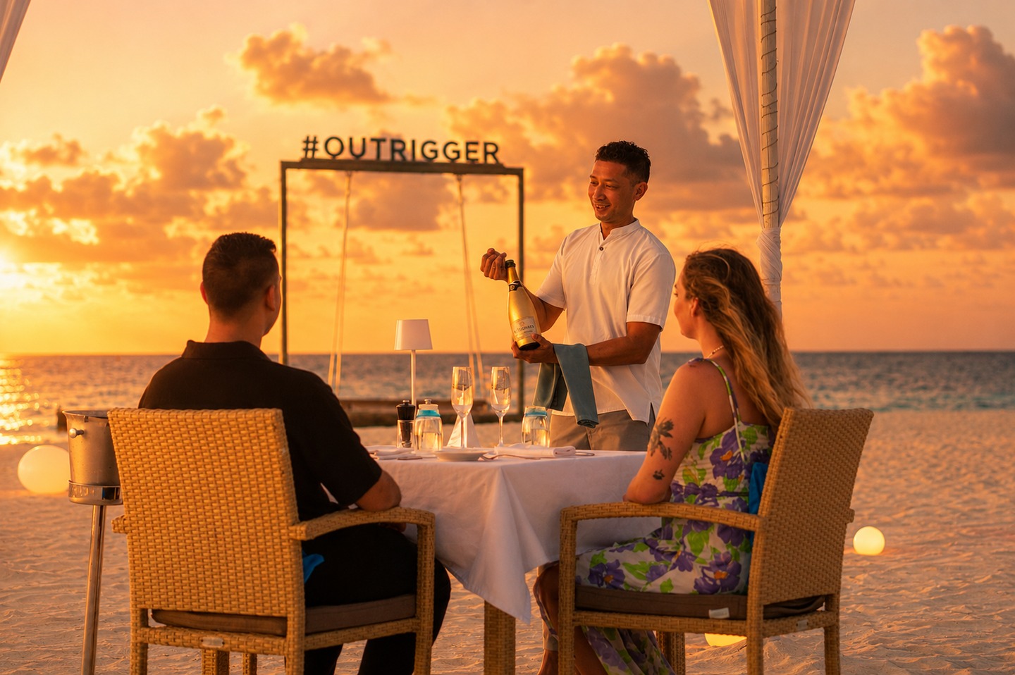 Foto von Outrigger Maldives Maafushivaru vom 05. Juli 2026. Zu sehen ist möglicherweise Text.