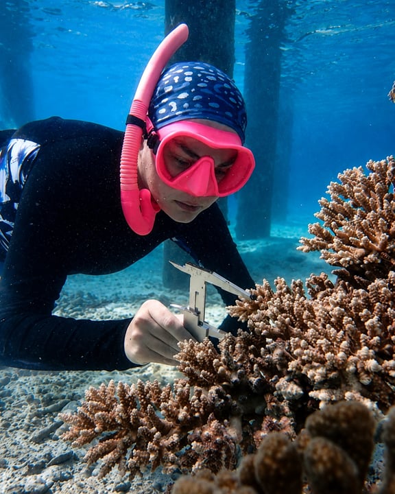 Photo shared by Outrigger Maldives Maafushivaru on August 11, 2026 tagging @outriggerzone_maafushivaru. May be an image of snorkel, wetsuit and text.