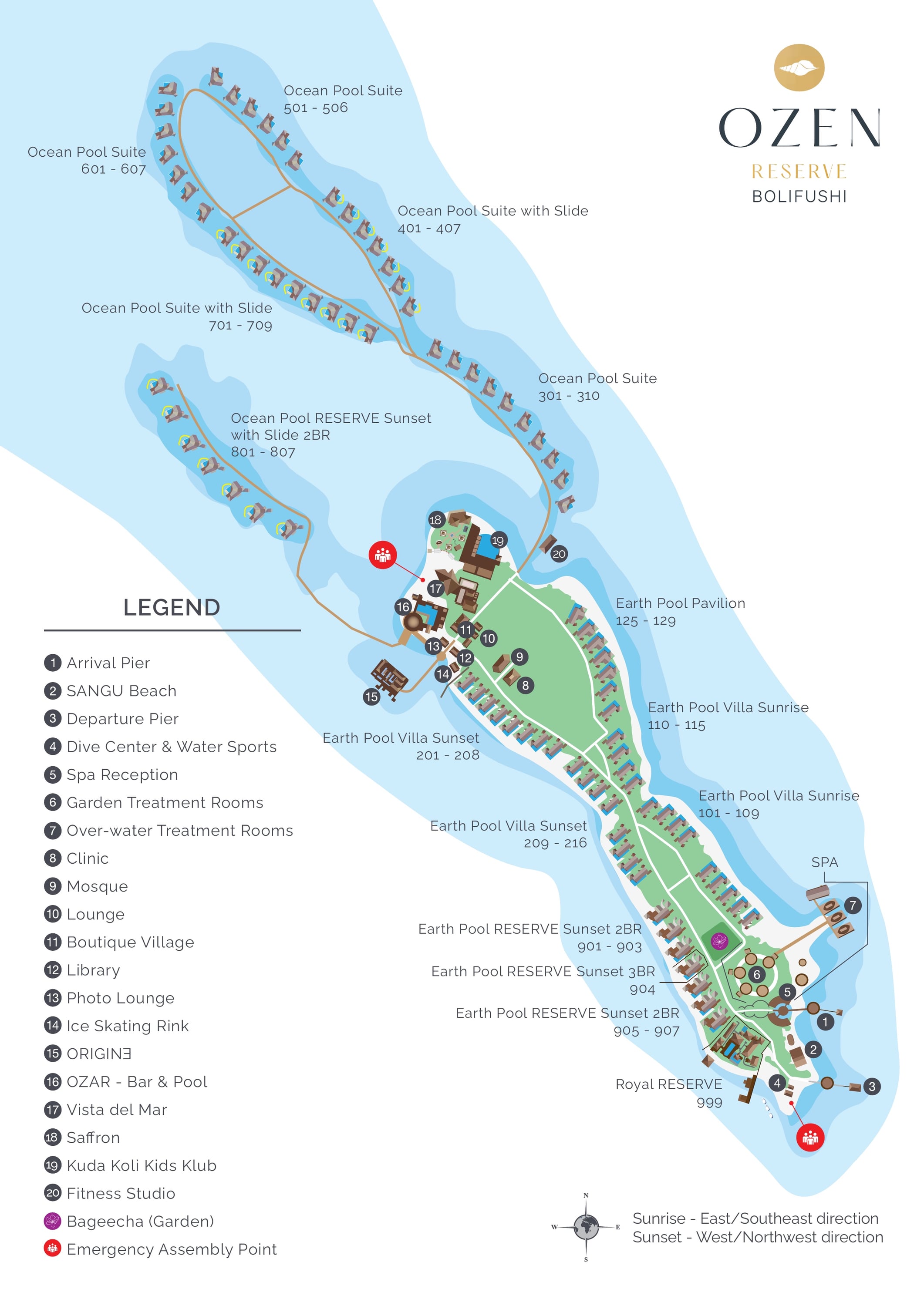 Inselkarte von OZEN RESERVE BOLIFUSHI