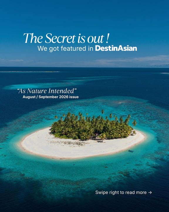 Photo shared by @discoverhuvadhuatoll on August 12, 2026 tagging @parkhyattmaldiveshadahaa. May be an image of magazine, beach and text that says "The Secret is out! WegotfeaturedinDestinAsian We got 