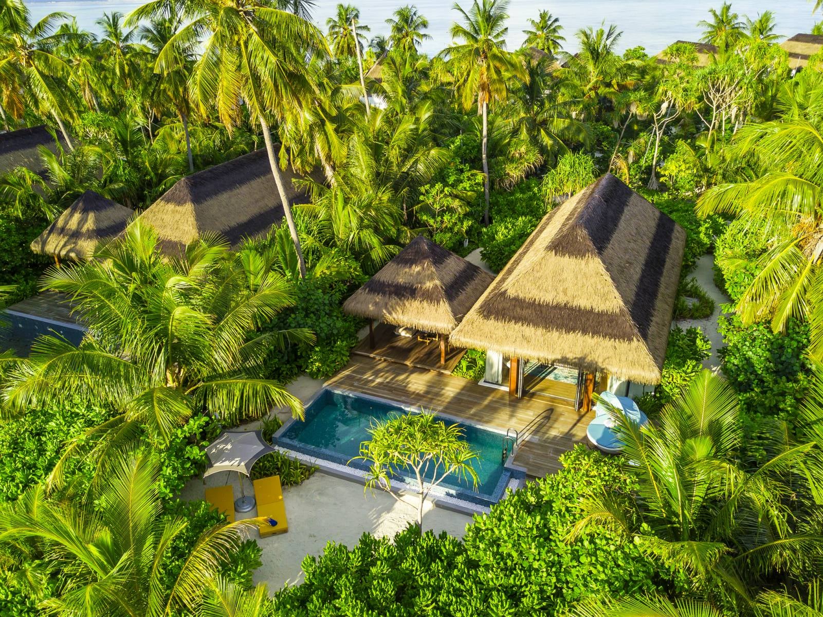Beach Pool Villa im Pullman Maldives Maamutaa Resort