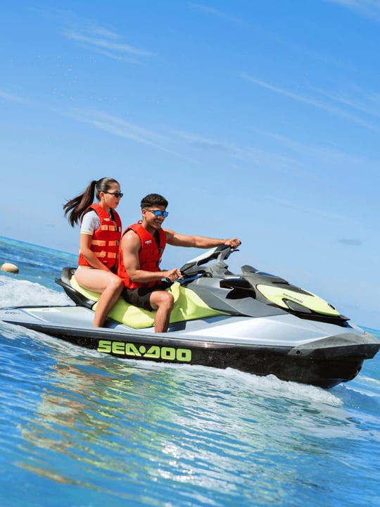 Photo by Pullman Maldives Maamutaa on June 14, 2026. May be an image of jet ski and text.