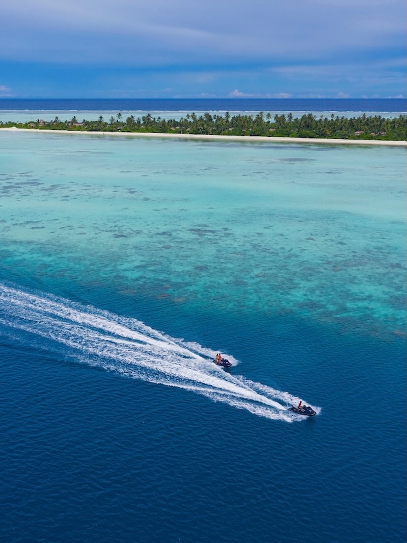 Photo by Pullman Maldives Maamutaa in Pullman Maldives Maamutaa Resort. May be an image of jet ski, speedboat, ocean, water and text.