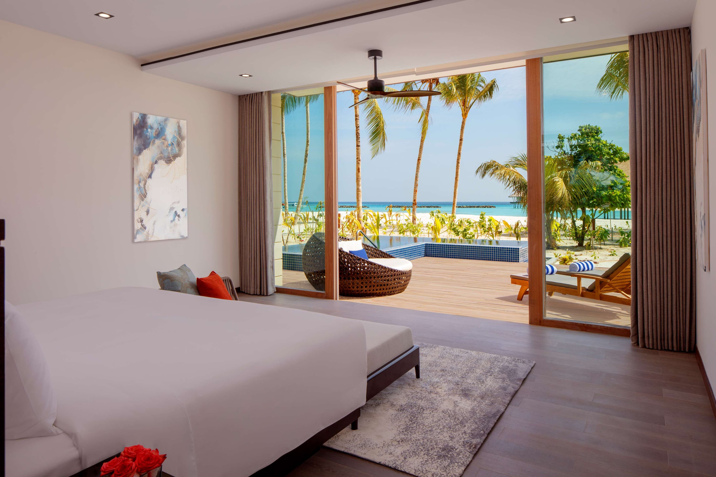 Dreischlafzimmer-Family Villa – Pool-, Garten- und Lagunenblick im Radisson Blu Resort Maldives