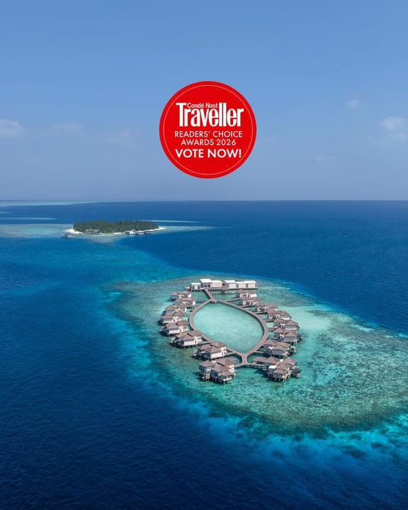Photo by Halcyon Private Isles Maldives in The Halcyon Private Isles Maldives. May be an image of text that says "TCondéNastl Condé Traveller Nast READERS' READERSCHOICE CHOICE AWARDS 2026 VOTE VOTENO