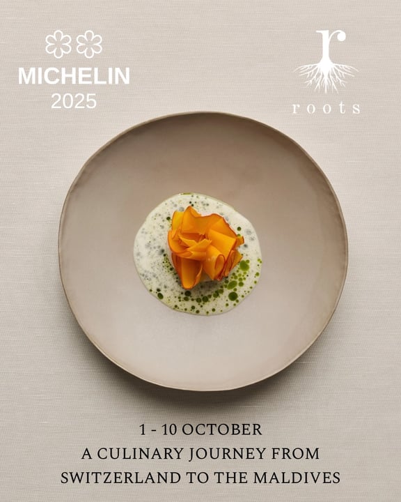 Découvrez les saveurs de la Suisse aux Maldives avec le Chef Pascal du @roots_basel

Détenteur de deux étoiles Michelin et 18 points GaultMillau — il nous rejoint pour deux dîners exclusifs de neuf services accompagnés de vins a