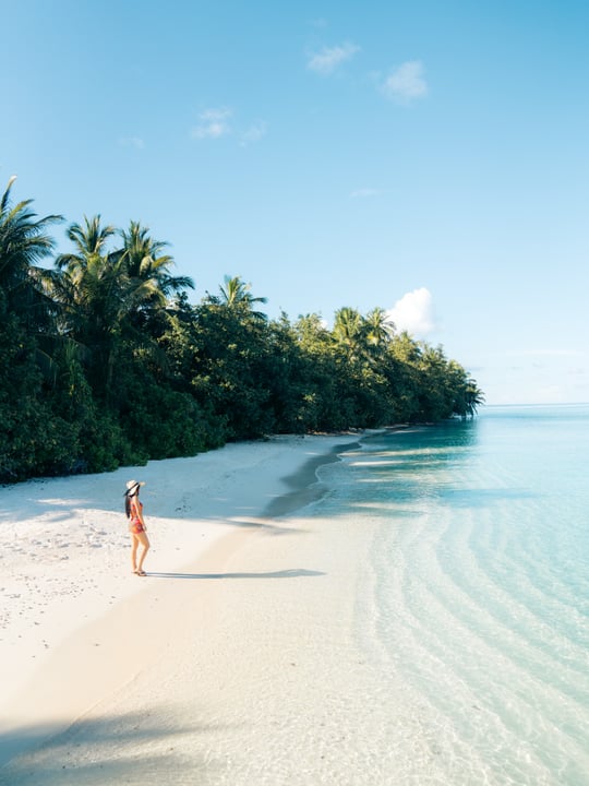 Foto condivisa da The Halcyon Private Isles Maldives il 18 settembre 2026 con tag a @micheleiannoni. Potrebbe essere un'immagine di oceano, spiaggia e testo.