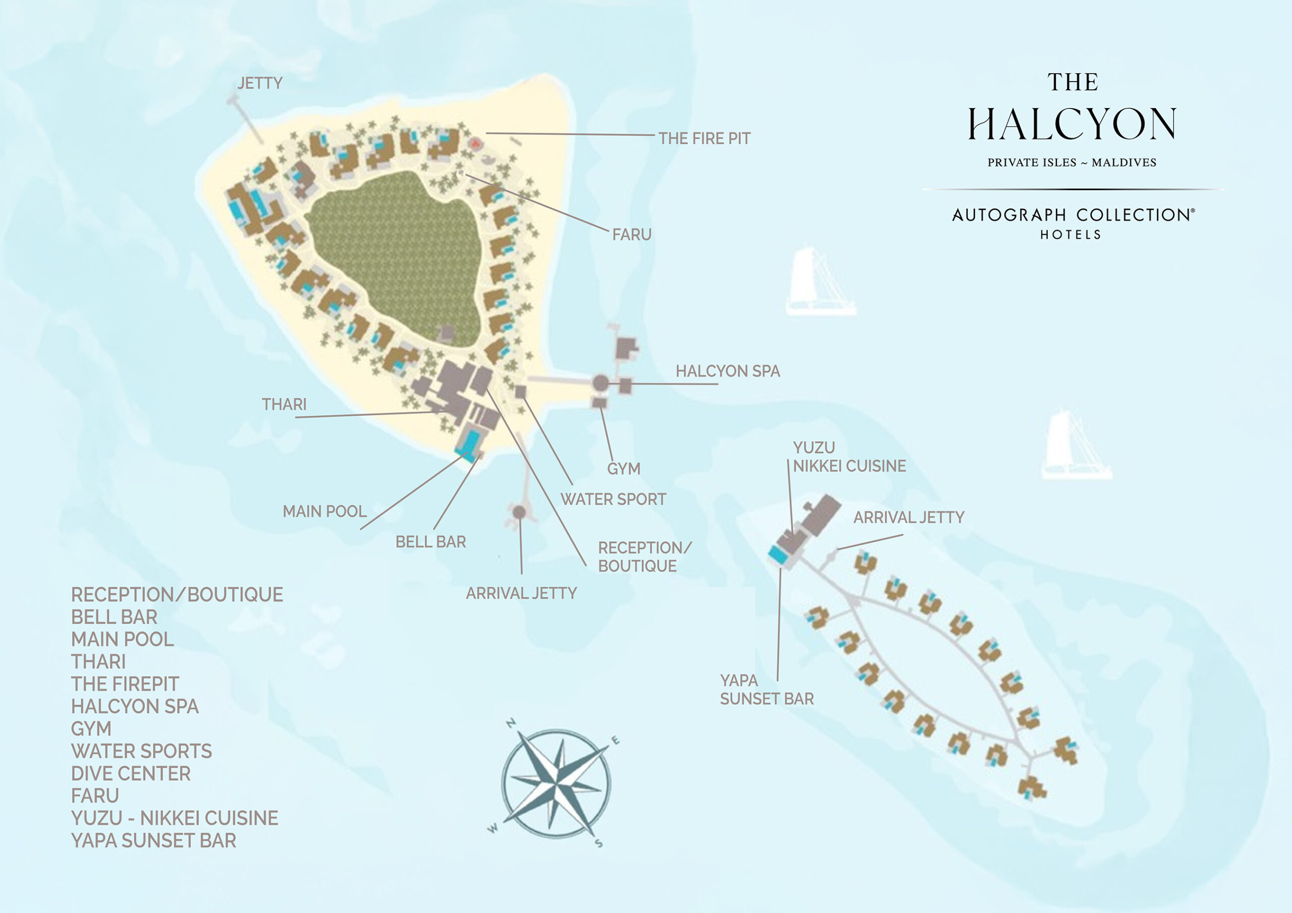 Raffles Maldives Meradhoo island map