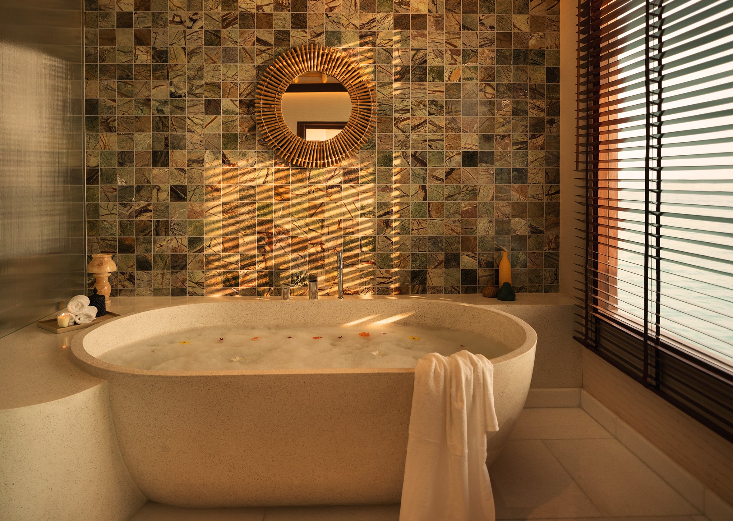 Sunset Family Water Pool Villa with Slide (2 Bedroom) at Rah Gili Maldives