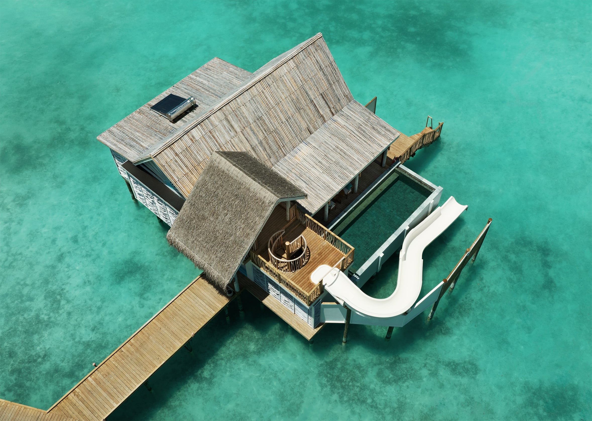 Water Pool Villa with Slide at Rah Gili Maldives