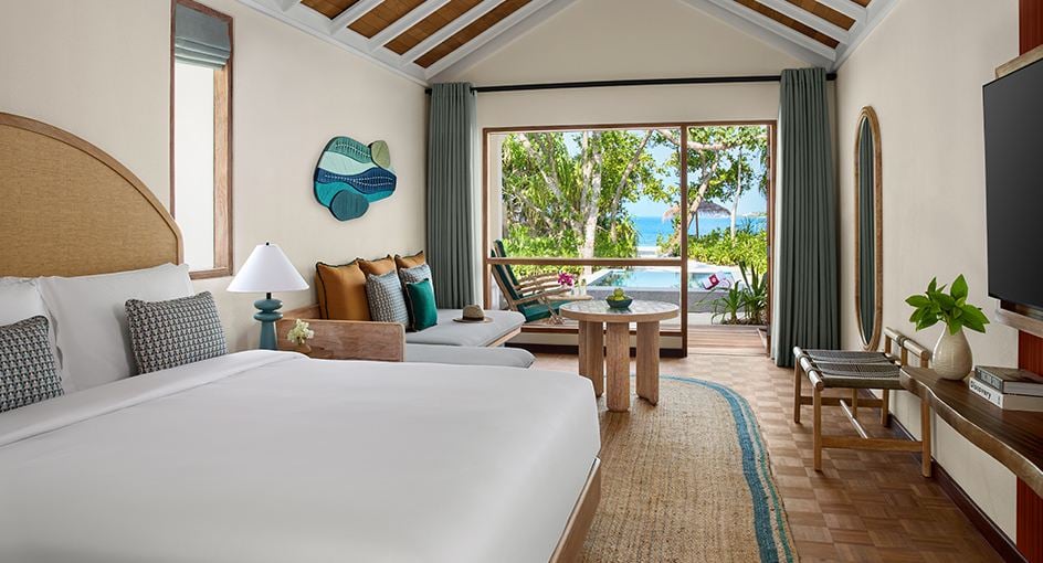 Deluxe Sunset Villa with Pool im Reethi Beach Maldives