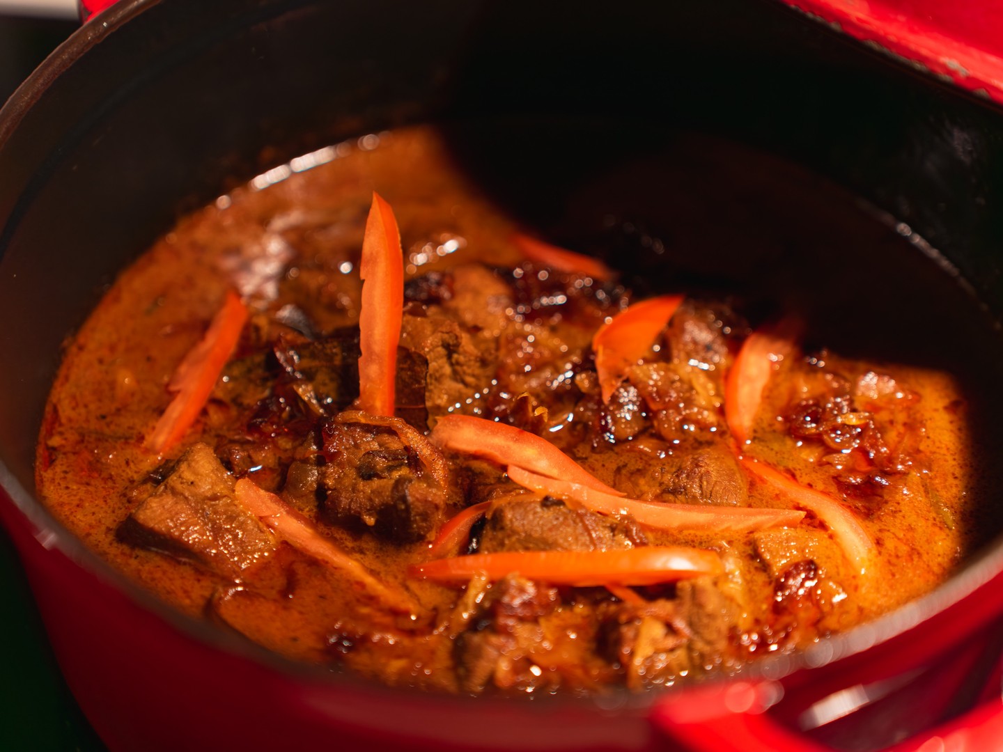 Photo by NH Collection Maldives Reethi Resort on August 10, 2026. May be an image of ossobuco, stew, pot, vegetable and text.