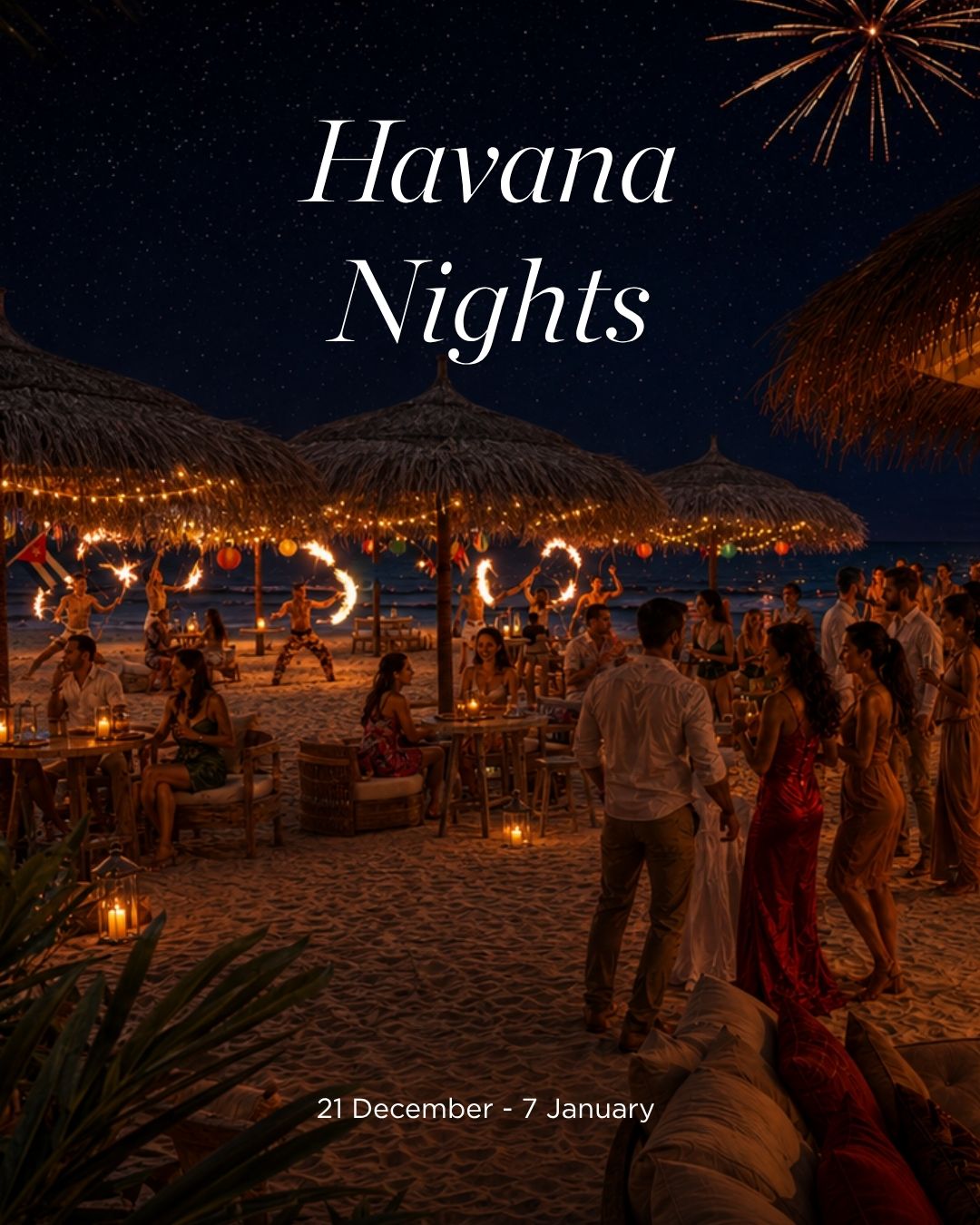 Attendez-vous à des soirées insulaires chaleureuses, des célébrations de Noël, de la musique live, des expériences de rhum signature et un réveillon du Nouvel An qui mérite qu'on se mette sur son trente-et-un. Havana Nights réunit certains des meilleurs moments de la saison, 