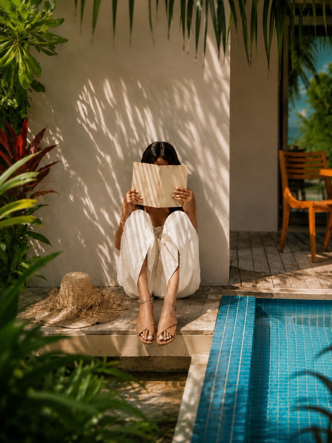 Von Sena Zaro | Storyteller 🌍 geteiltes Foto vom 10. Juli 2026 mit Verlinkung von @cenizarohotelsandresorts und @residencemaldivesdhigurah. Könnte ein Bild von Liegestuhl, Chaiselongue, Pool, im Freien und Text sein.