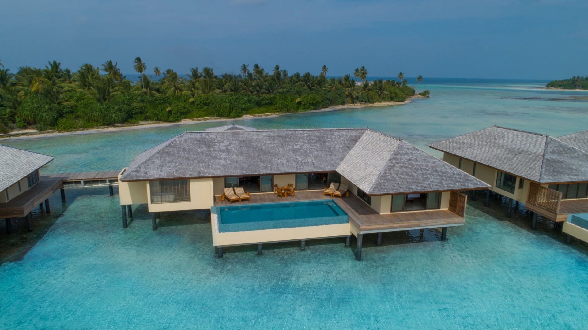 Sunset Two-Bedroom Water Pool Villa im The Residence Maldives at Dhigurah