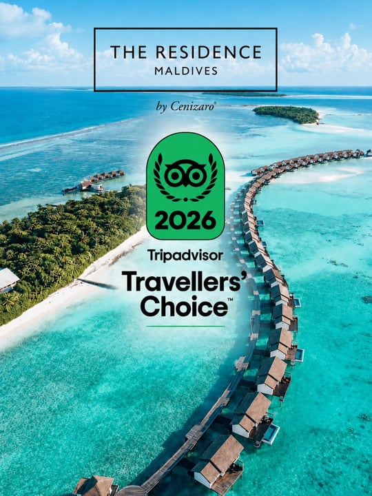 Photo by The Residence Maldives on June 12, 2026. May be an image of outdoors and text that says "TH RESIDENCE MALDIVES by Cenizaro* 00 2026 Tripadvisor Travellers' Choice™ TM".