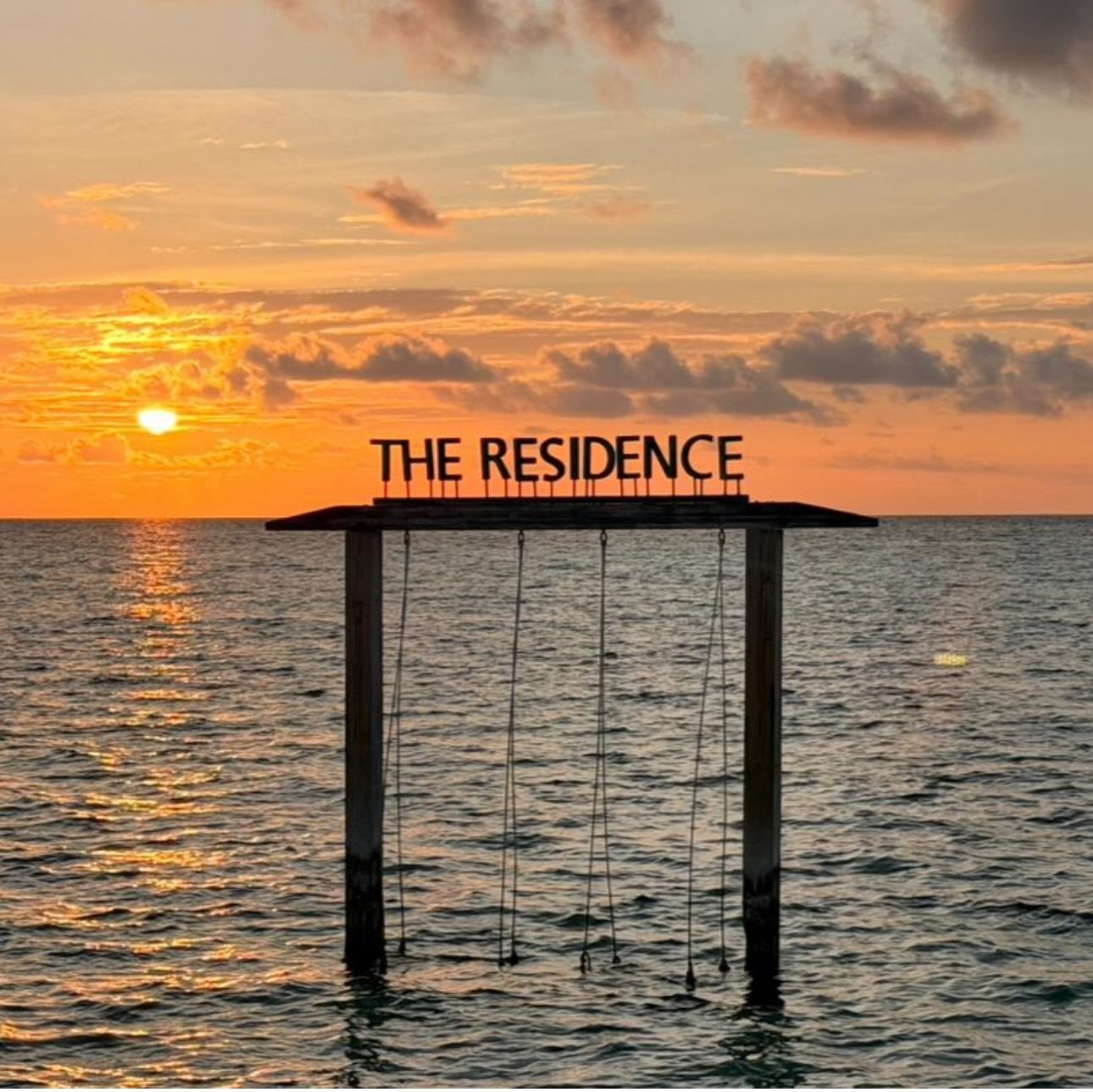 Photo by The Residence Maldives on July 29, 2026. May be an image of twilight, horizon and text.
