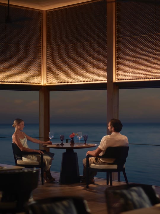 Foto geteilt von The Ritz-Carlton Maldives, Fari Islands am 07. Juli 2026, mit Verlinkung von @forbestravelguide. Könnte ein Bild mit Text sein.