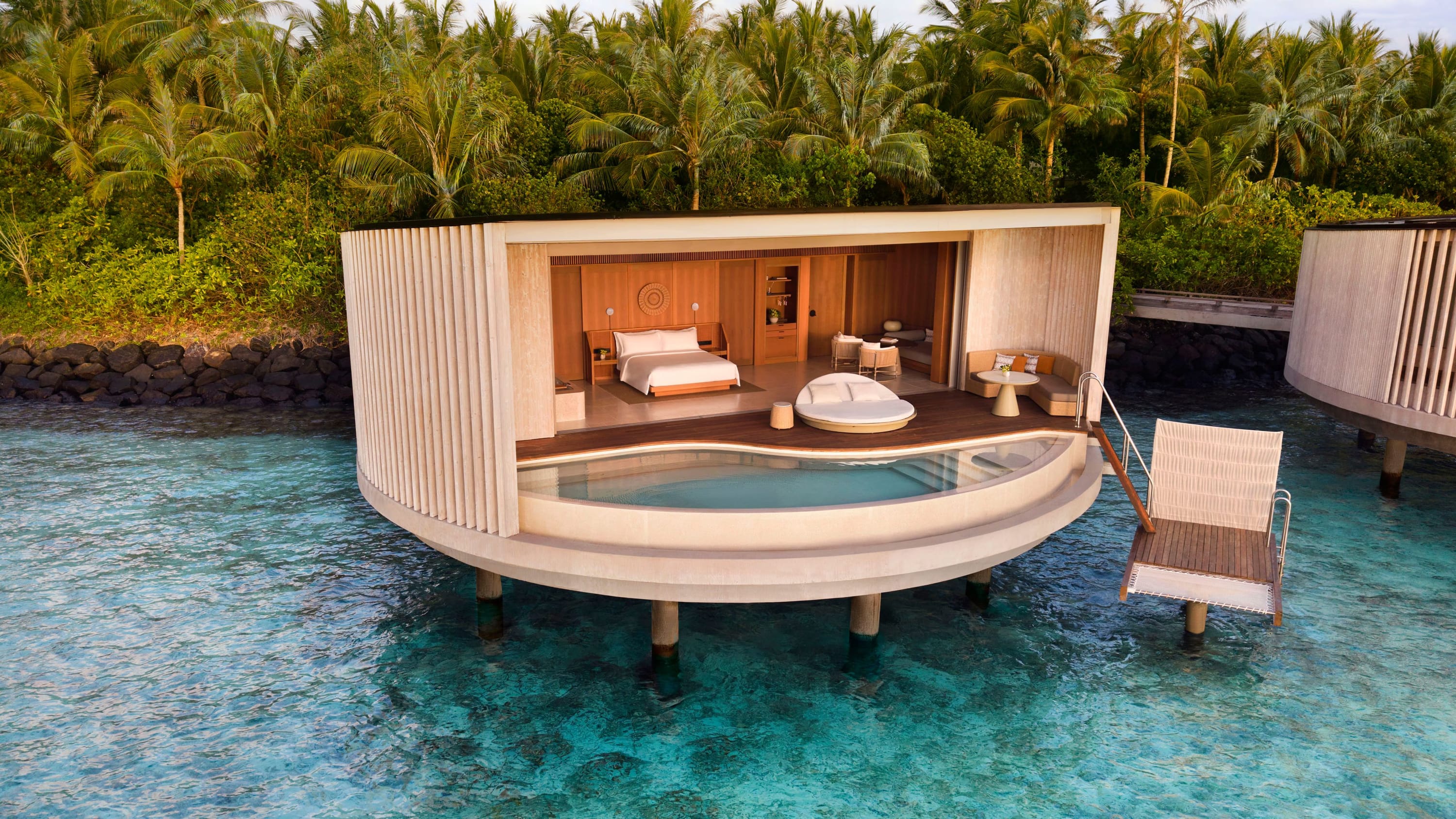 Ocean Pool Villa - Sonnenaufgang im The Ritz-Carlton Maldives, Fari Islands