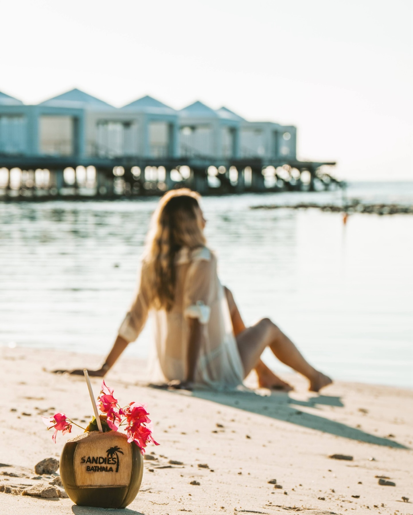 Photo by Sandies Bathala Maldives on February 05, 2026. May be an image of coconut, outdoors and cabana.