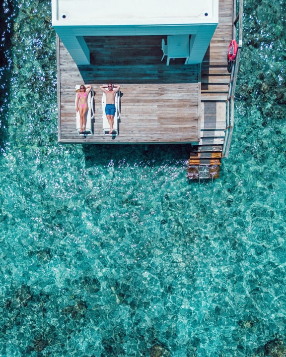 Photo by Sandies Bathala Maldives in Sandies Bathala Maldives. May be an image of horizon, ocean, water, houseboat and text.