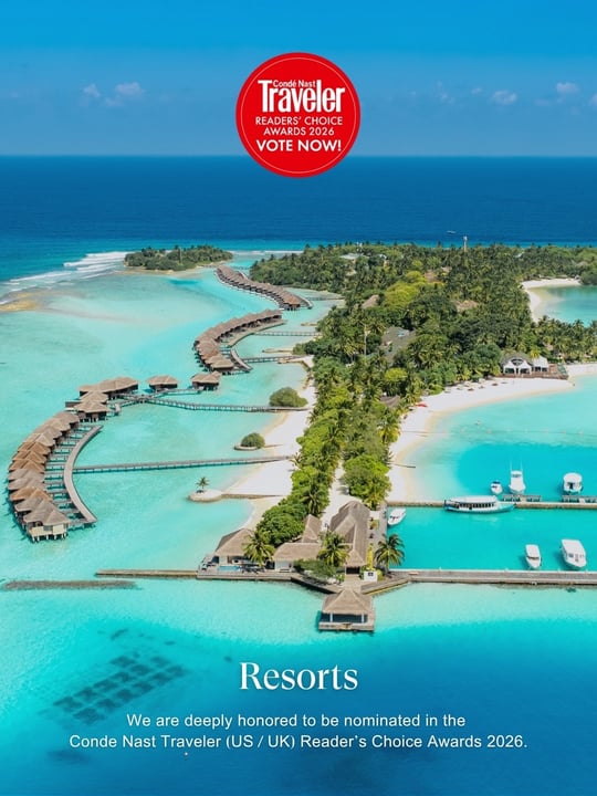 We are deeply honored to be nominated in the Resorts category at the Condé Nast Traveler (US / UK) Readers' Choice Awards 2026.

Every sunrise shared, every quiet moment by the sea, and every connecti