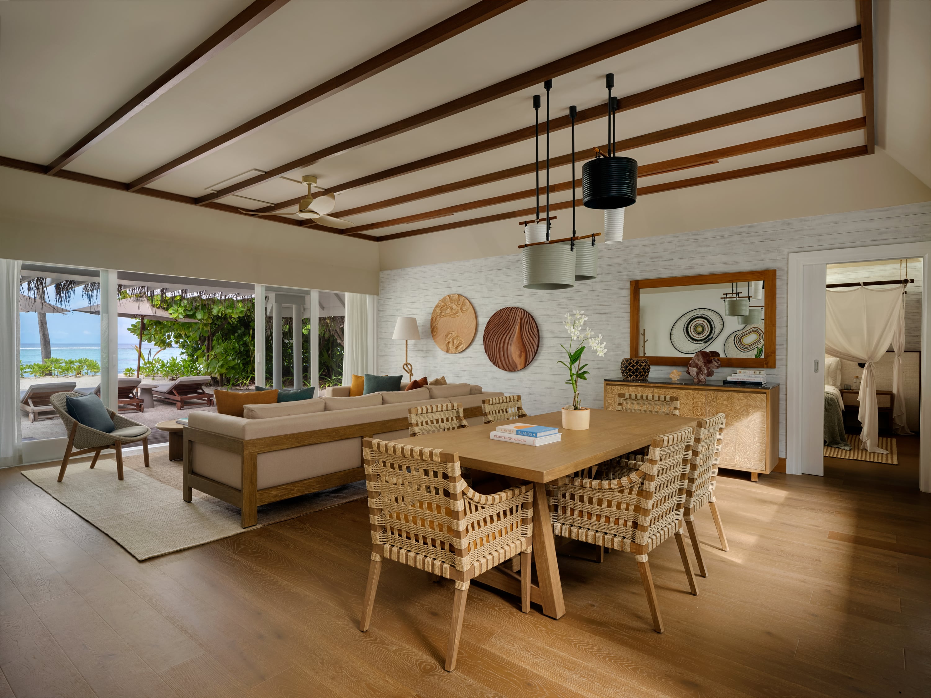 Three Bedroom Beach Villa Suite with Pool im Six Senses Kanuhura