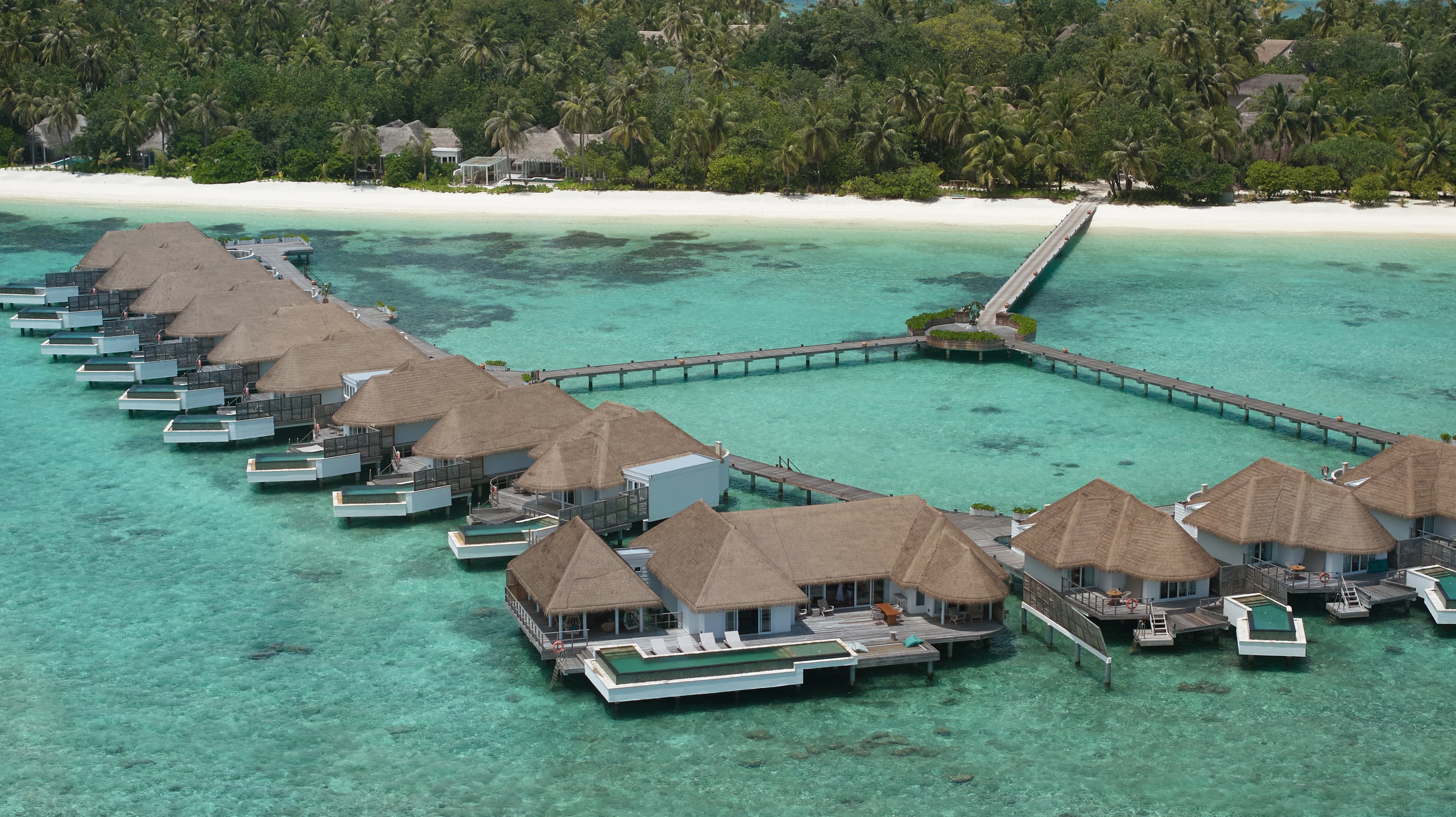 Two Bedroom Water Villa with Pool im Six Senses Kanuhura