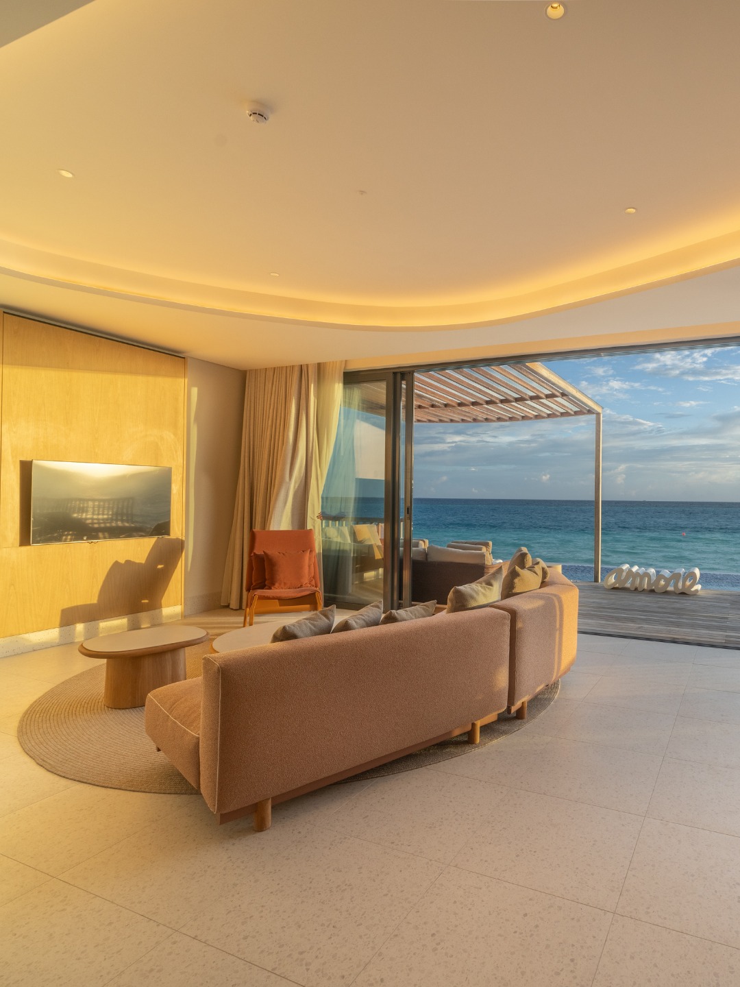 Photo by SO/ Hotels & Resorts on August 05, 2026. May be an image of chaise longue and text.
