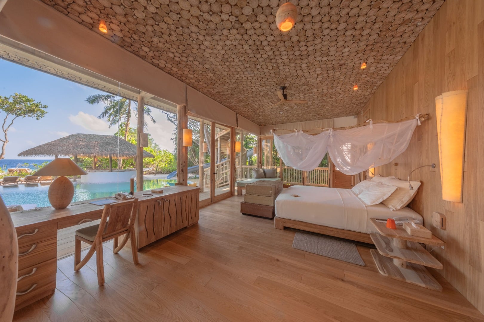 Six Bedroom Beach Pool Estate in Soneva Fushi