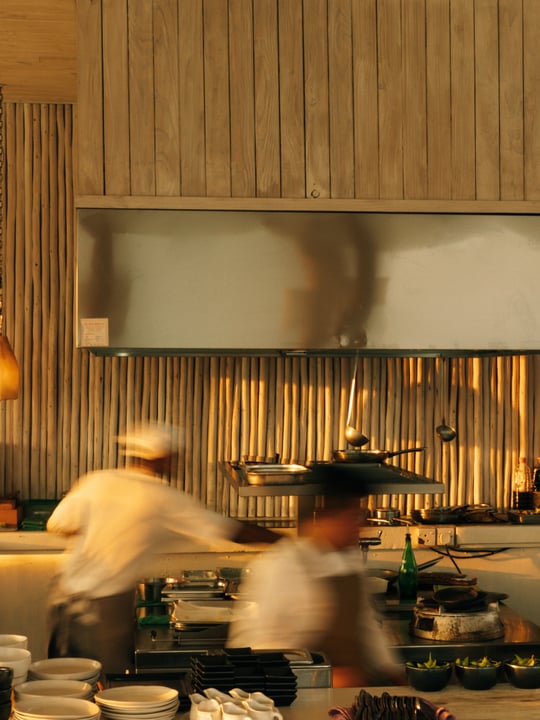 Le seul endroit de l'île où l'on se presse.