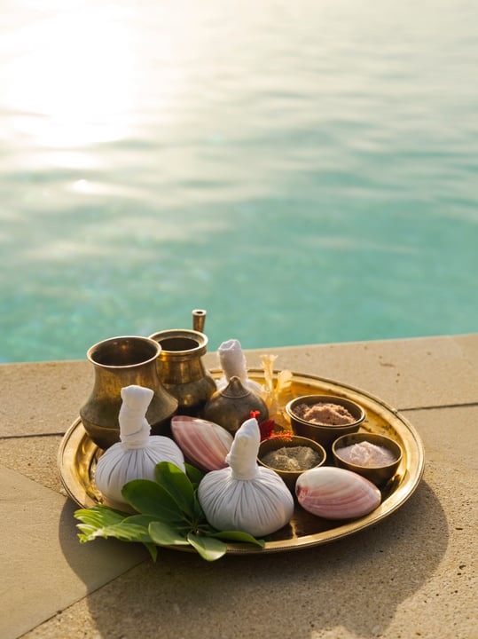 Photo by The St. Regis Maldives Vommuli Resort on June 13, 2026. May be an image of platter and text.